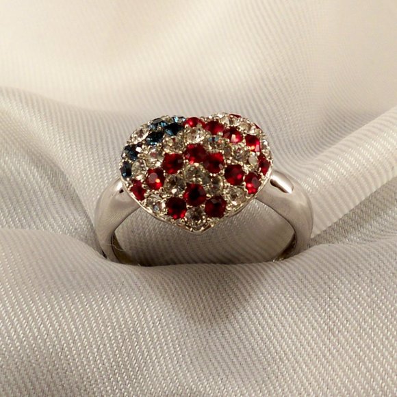 NEW Victoria Wieck Heart of American Cubic Zirconias Silver Ring - Picture 5 of 10